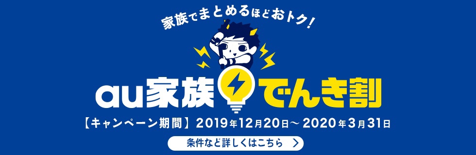 au家族 でんき割