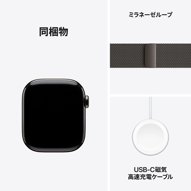 Apple Watch Series 11 スレートチタニウムケース 同梱物についての画像