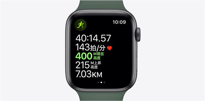 Apple watch 5 トレーニングの測定値