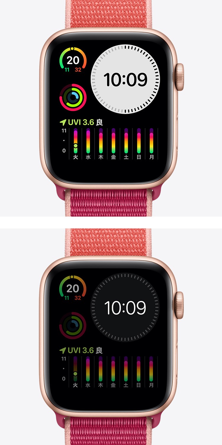 Apple watch 5 ディスプレイ