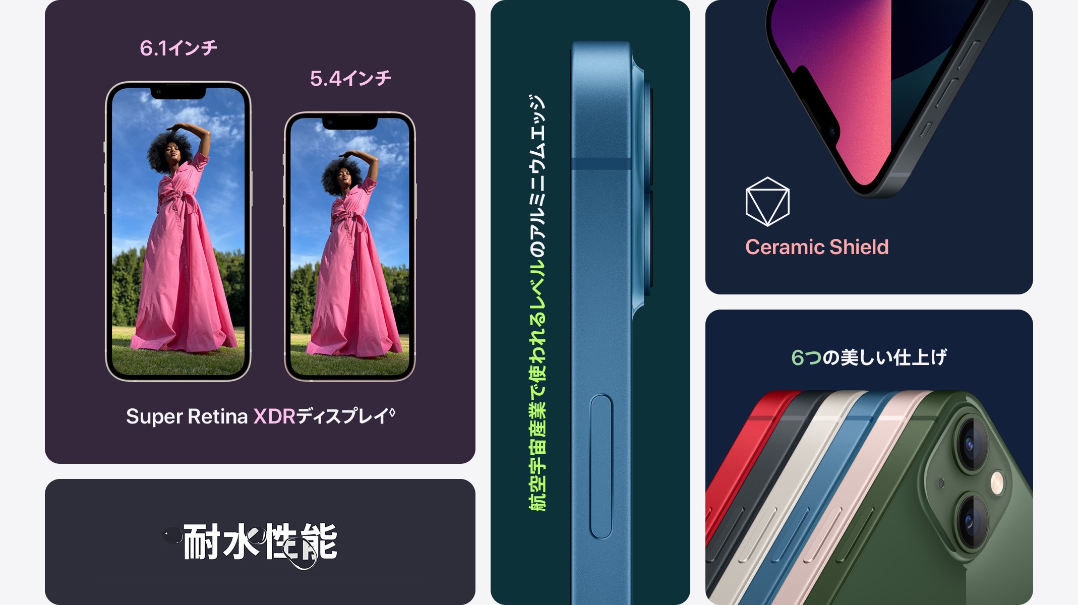Iphone 13 Iphone 13 Mini 超鮮明なoledディスプレイ Au