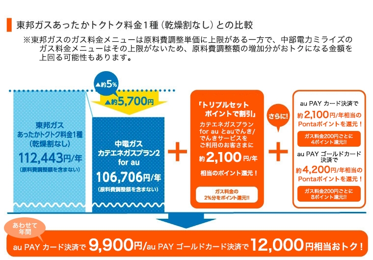 中電ガス For Au ガスのご案内 Au