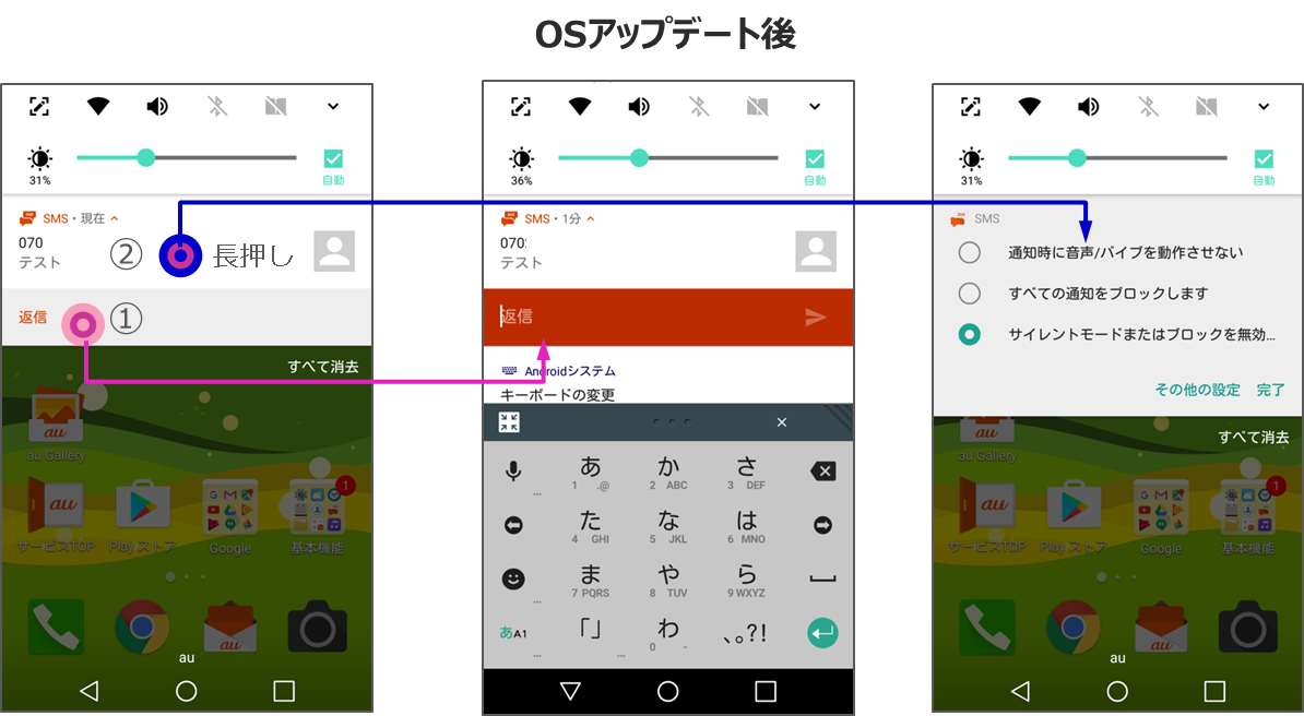 アプリ通知機能の改善