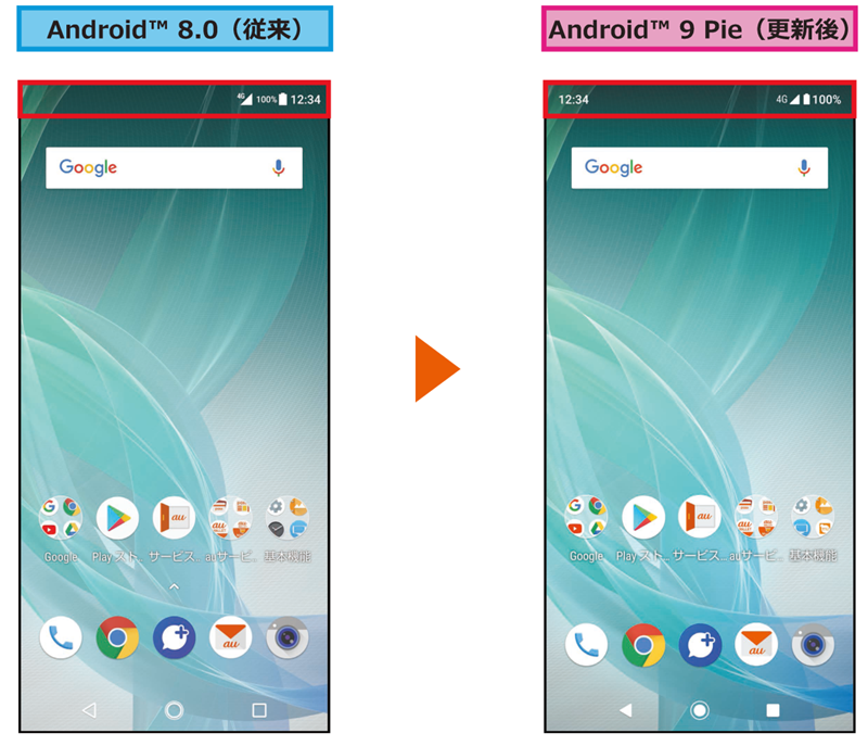 Aquos R2 アールツー Shv42 Osアップデート情報 製品アップデート情報 Au