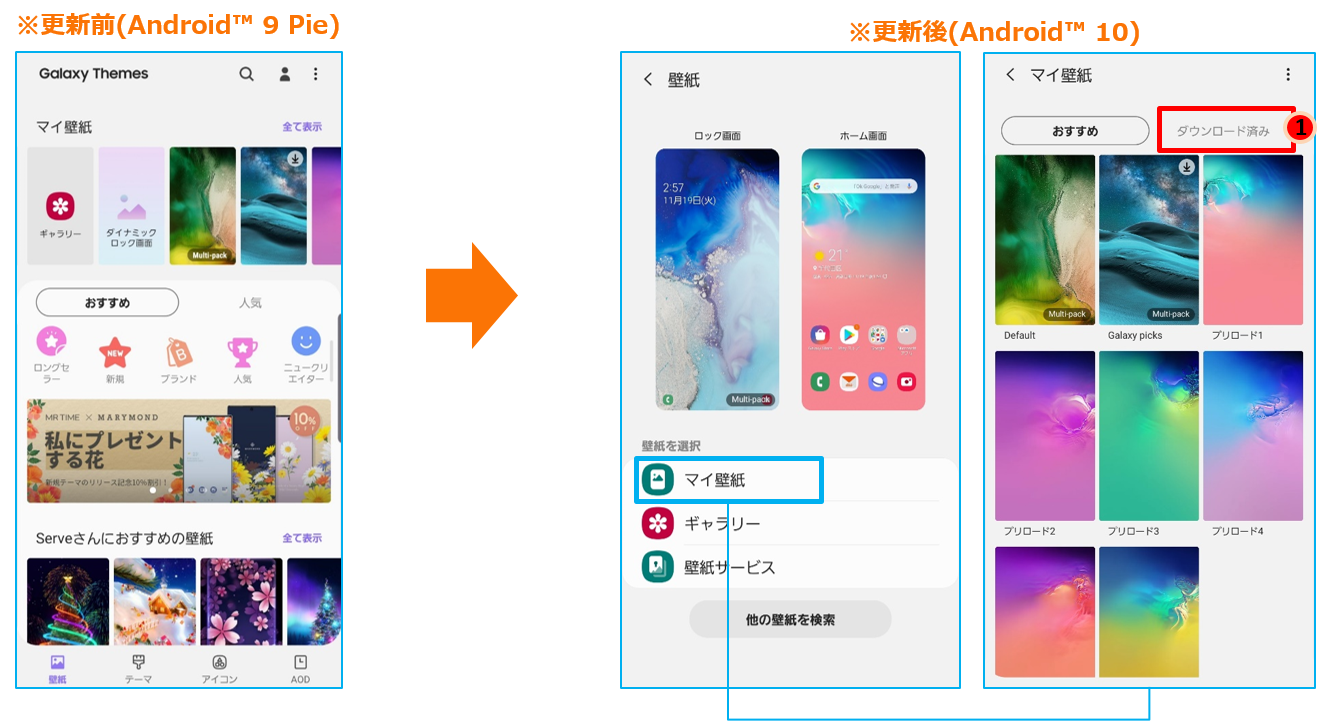 Galaxy S10 ギャラクシー エステンプラス Scv42 Osアップデート情報 製品アップデート情報 Au