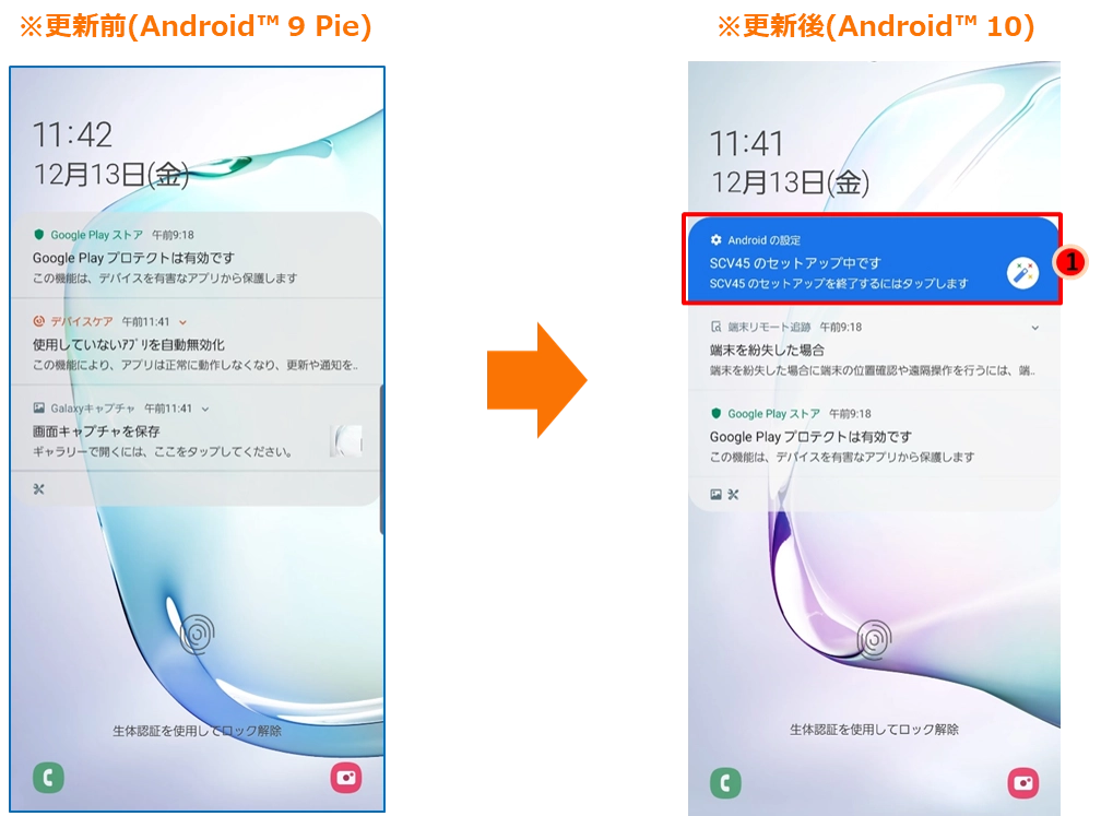 Galaxy Note10+（ギャラクシー ノートテンプラス）SCV45 OS