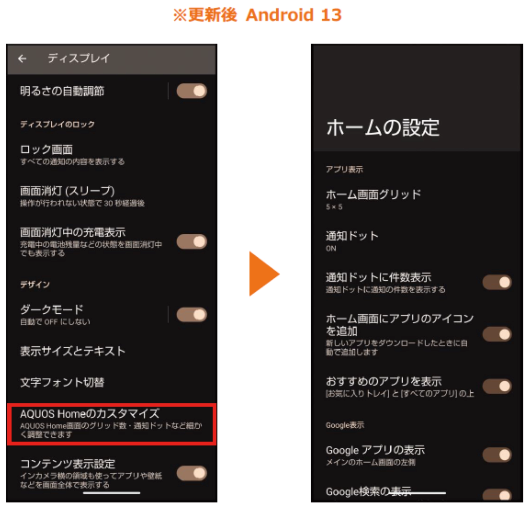 AQUOS sense6（アクオス センスシックス）SHG05 OSアップデート情報