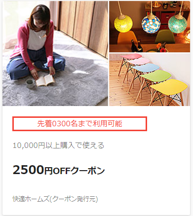 掲載クーポン例