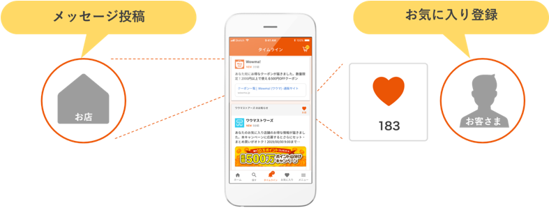 お客さまとお店をつなぐタイムライン機能を Wowma アプリで提供開始 お客さま一人ひとりに合ったお知らせやおトク情報をお届け スマートフォン 携帯電話 Au