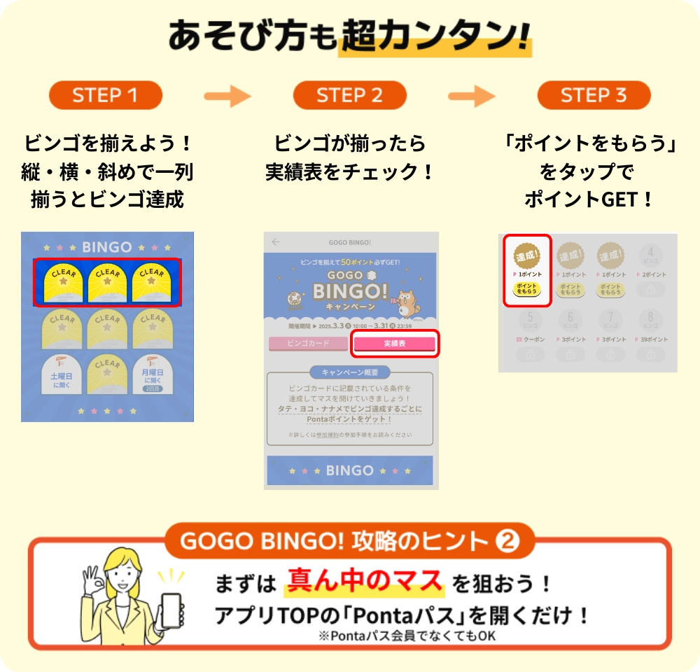 auサービスToday×Pontaパス、ビンゴを揃えてPontaポイントが必ずもらえる「GOGO Bingo！キャンペーン」を実施