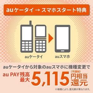 auケータイ→スマホスタート特典 | 終了したキャンペーン・割引特典一覧 | au