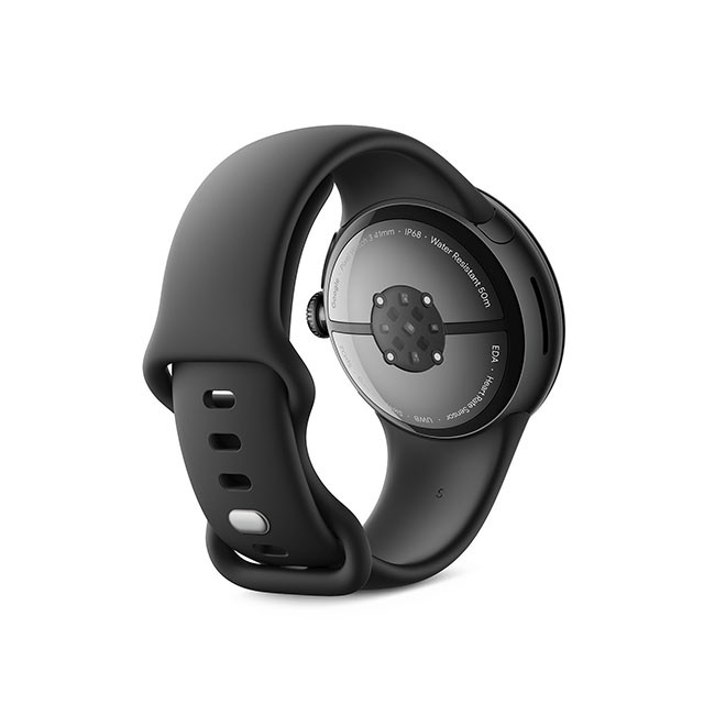 Google Pixel Watch 3（41mm）Matte Black+Obsidian 後ろ右振り