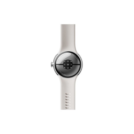 Google Pixel Watch 2 Polished Silver アルミケース／Porcelain アクティブバンド 背面