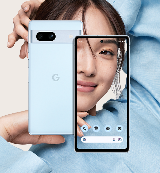 【新品未使用】Google pixel7a sea 青 ケース付き
