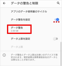 制限付きデータ通信プランをお使いの場合は セットアップ時 ストア